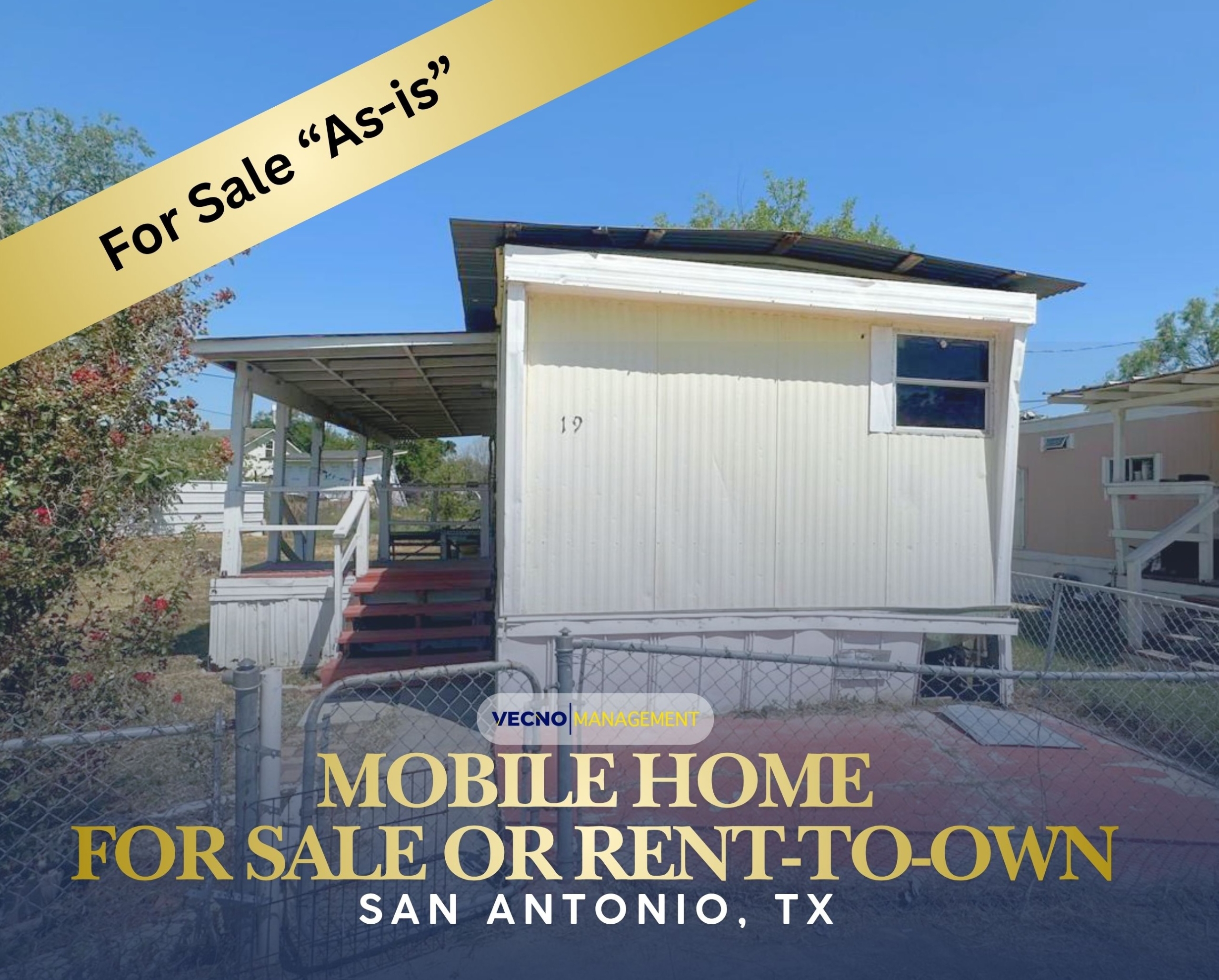HOUSE FOR RENT Castroville Mobile Home Community | Lot 19
